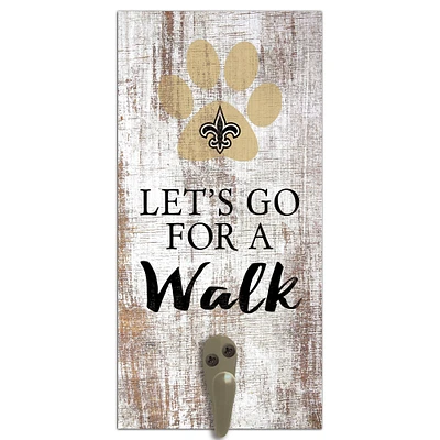 New Orleans Saints 6'' x 12'' Leash Holder Sign