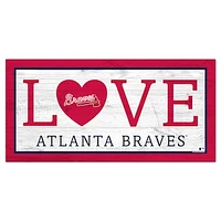 Atlanta Braves 6'' x 12'' Team Love Sign
