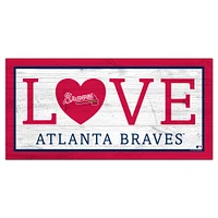 Atlanta Braves 6'' x 12'' Team Love Sign