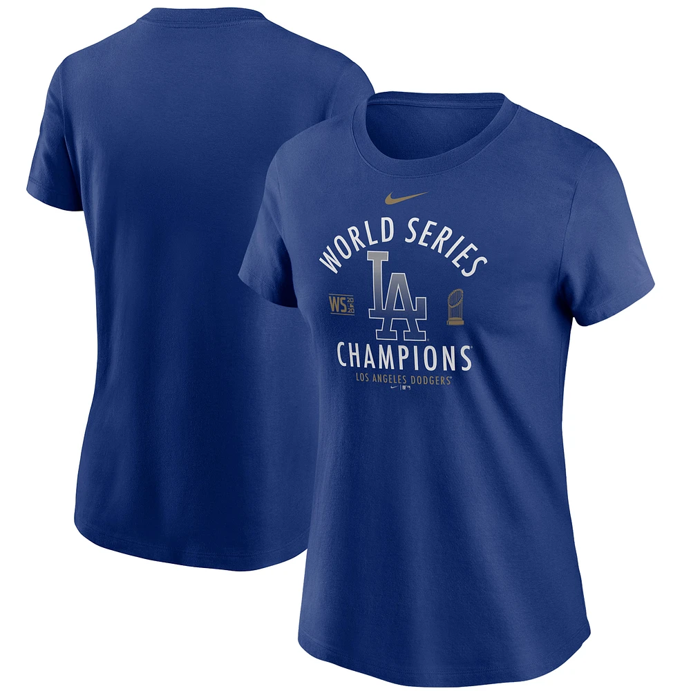 Women's Nike Royal Los Angeles Dodgers 2020 World Series Champions T-Shirt