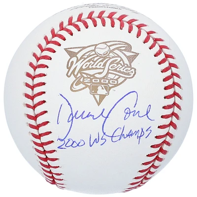 David Cone New York Yankees Autographed 2000 World Series Logo Baseball with "2000 WS Champs" Inscription
