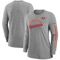 Women's Nike Pewter Tampa Bay Buccaneers Team Name Long Sleeve T-Shirt