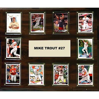 Mike Trout Los Angeles Angels 15'' x 18'' Plaque