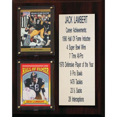 Jack Lambert Pittsburgh Steelers 8'' x 10'' Plaque