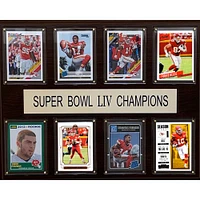 Kansas City Chiefs Super Bowl LIV Champions 12'' x 15'' Plaque