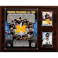 Michigan Wolverines 12'' x 15'' All-Time Greats Team Plaque