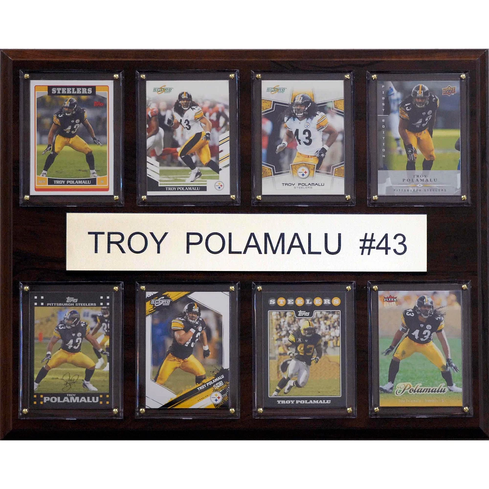 Troy Polamalu Pittsburgh Steelers 12'' x 15'' Plaque