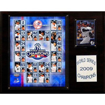 New York Yankees 2009 World Series Champions 12'' x 15'' Plaque