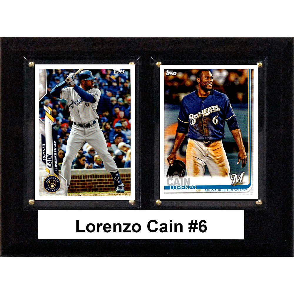 Lorenzo Cain Milwaukee Brewers 6'' x 8'' Plaque
