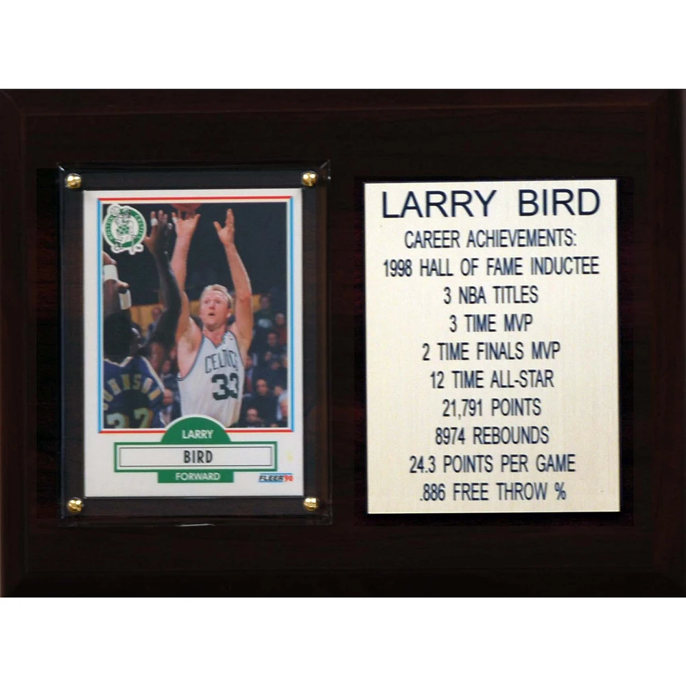 Larry Bird Boston Celtics 6'' x 8'' Plaque