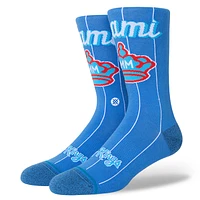 Men's Stance Blue Miami Marlins 2021 City Connect Crew Socks