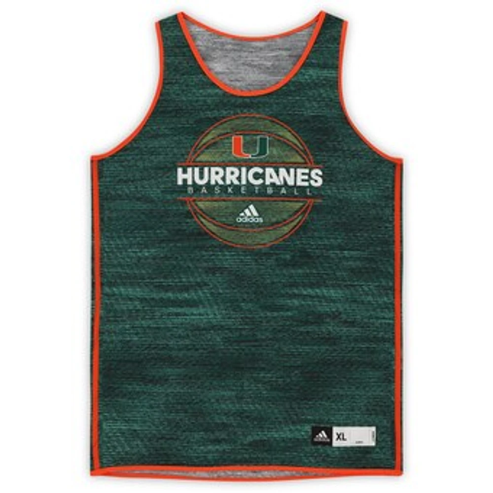 Miami Hurricanes Team-Issued #21 Forest Green Reversible Jersey from the Basketball Program - Size XL+2