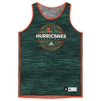 Miami Hurricanes Team-Issued #21 Forest Green Reversible Jersey from the Basketball Program - Size XL+2