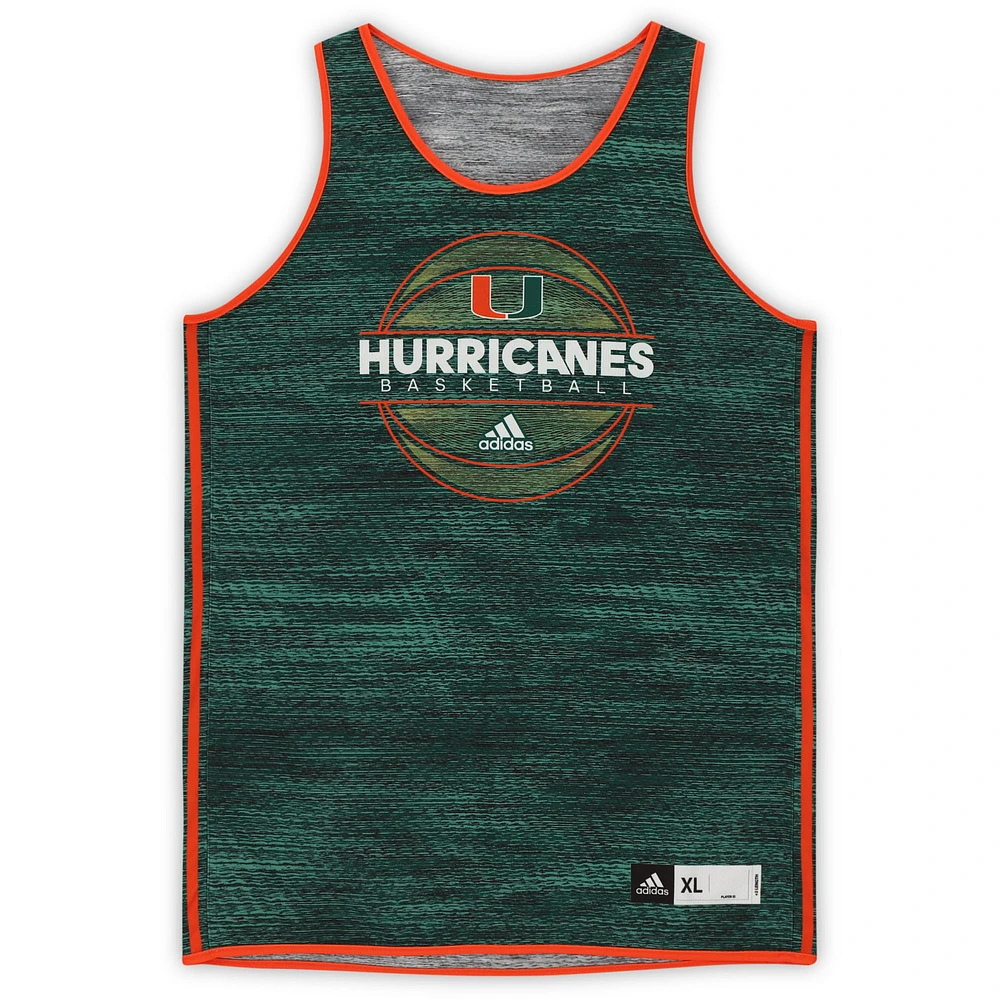 Miami Hurricanes Team-Issued #21 Forest Green Reversible Jersey from the Basketball Program - Size XL+2