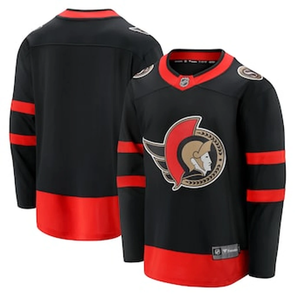 Men's Fanatics Black Ottawa Senators Home Breakaway Jersey