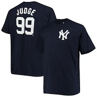 Men's Aaron Judge Navy New York Yankees Big & Tall Name Number T-Shirt