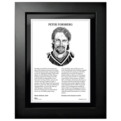 Peter Forsberg 12'' x 16'' NHL Hockey Hall of Fame Photo