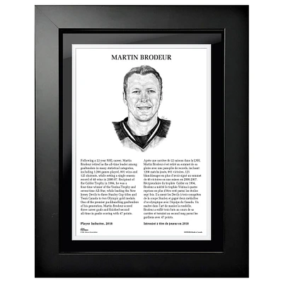 Martin Brodeur 12'' x 16'' NHL Hockey Hall of Fame Photo