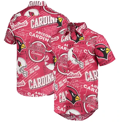 Men's FOCO Cardinal Arizona Cardinals Thematic Button-Up Shirt