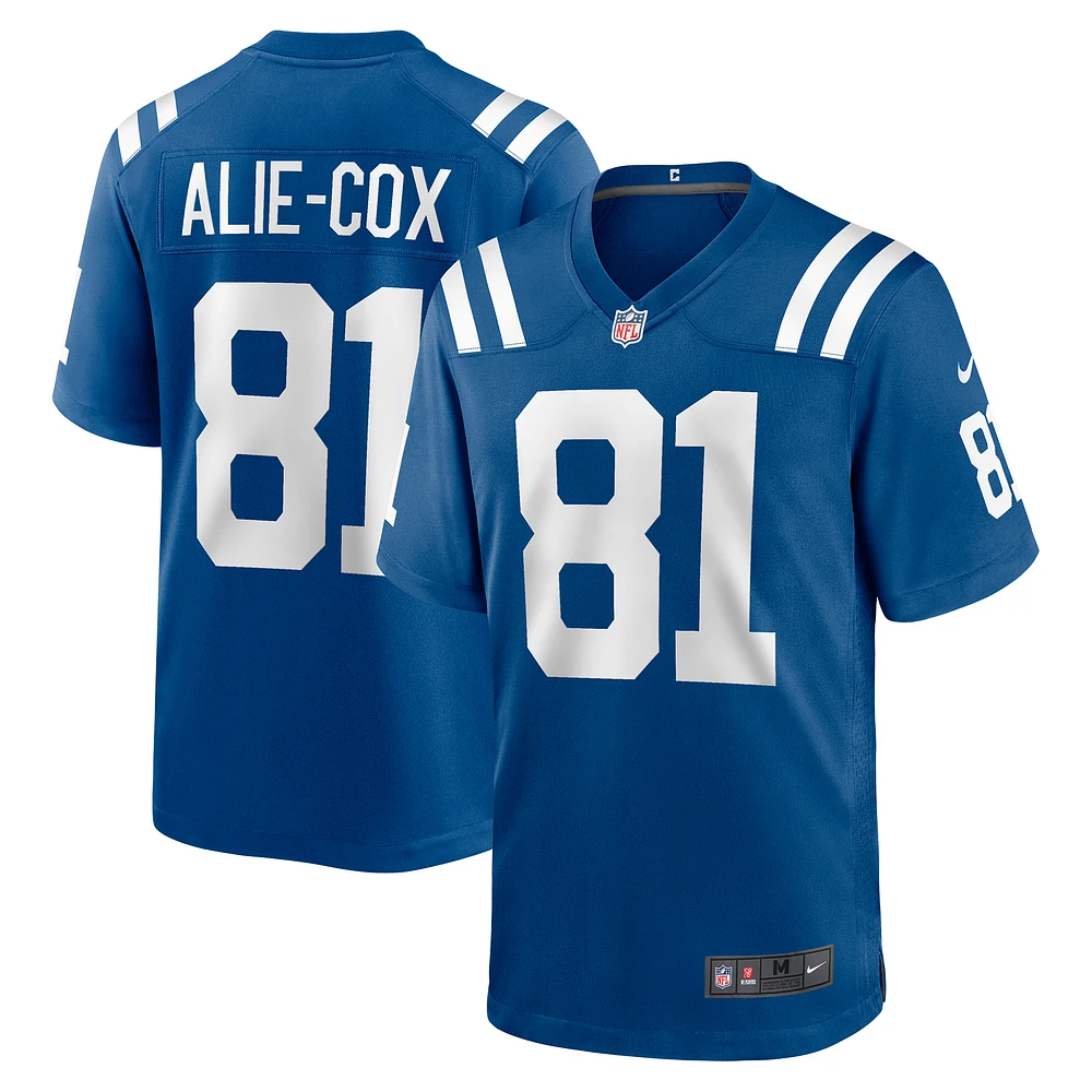 Men's Nike Mo Alie-Cox Royal Indianapolis Colts Team Game Jersey