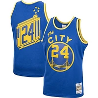 Men's Mitchell & Ness Rick Barry Royal Golden State Warriors 1966/67 Hardwood Classics Swingman Jersey