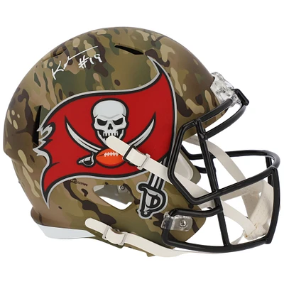 Keyshawn Johnson Tampa Bay Buccaneers Autographed Riddell CAMO Alternate Speed Replica Helmet