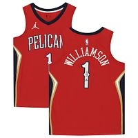 Zion Williamson New Orleans Pelicans Autographed Red Jordan Brand Swingman Jersey