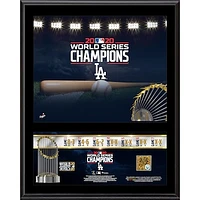 Los Angeles Dodgers 12" x 15" 2020 MLB World Series Champions Sublimated Plaque with a Capsule of Game-Used World Series Dirt
