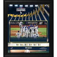 Los Angeles Dodgers Framed 15" x 17" 2020 MLB World Series Champions Collage