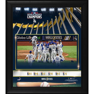 Los Angeles Dodgers Framed 15" x 17" 2020 MLB World Series Champions Collage