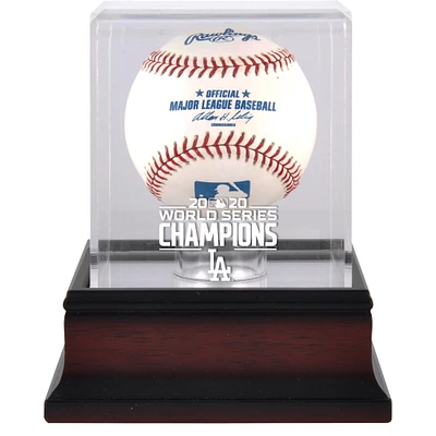 Los Angeles Dodgers 2020 MLB World Series Champions Mahogany Logo Baseball Display Case