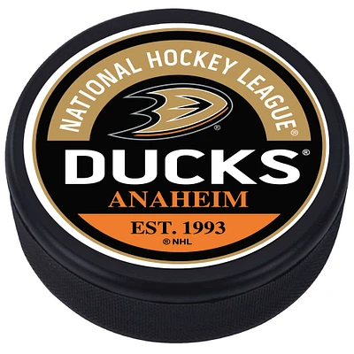 Anaheim Ducks - Textured Block Logo Puck