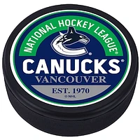 Vancouver Canucks - Textured Block Logo Puck