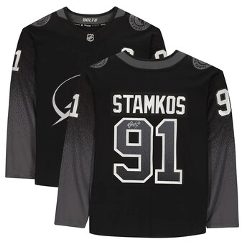 Steven Stamkos Tampa Bay Lightning Autographed Black Alternate Fanatics Breakaway Jersey