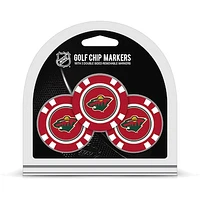 Minnesota Wild Golf Chip 3-Pack Set
