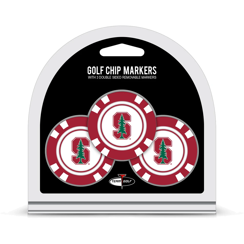 Stanford Cardinal Golf Chip 3-Pack Set