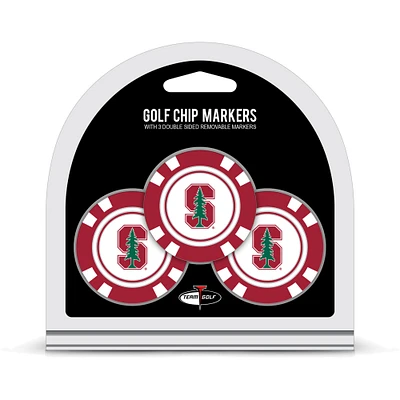 Stanford Cardinal Golf Chip 3-Pack Set