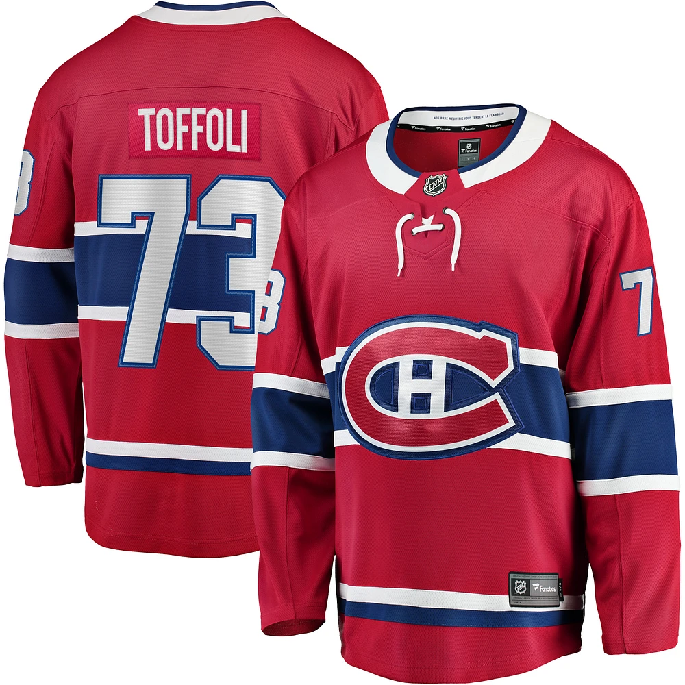 Youth Fanatics Tyler Toffoli Red Montreal Canadiens Home - Breakaway Player Jersey