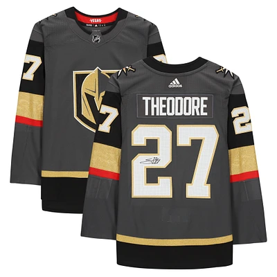 Shea Theodore Vegas Golden Knights Autographed Black Adidas Authentic Jersey