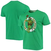 Men's Homage Kelly Green Boston Celtics NBA x Teenage Mutant Ninja Turtles Tri-Blend T-Shirt