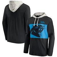 Men's Fanatics Black Carolina Panthers Team - Long Sleeve Hoodie T-Shirt