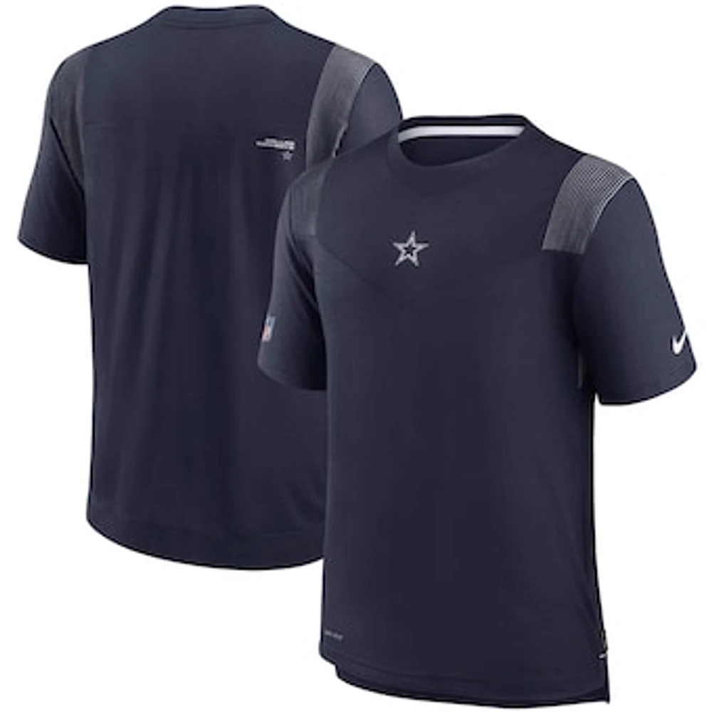 Men's Nike Navy Dallas Cowboys Sideline Player UV Performance T-Shirt