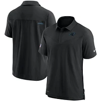 Men's Nike Black Carolina Panthers Sideline UV Performance Polo