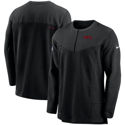 Men's Nike Black Atlanta Falcons Sideline Half-Zip UV Performance Jacket