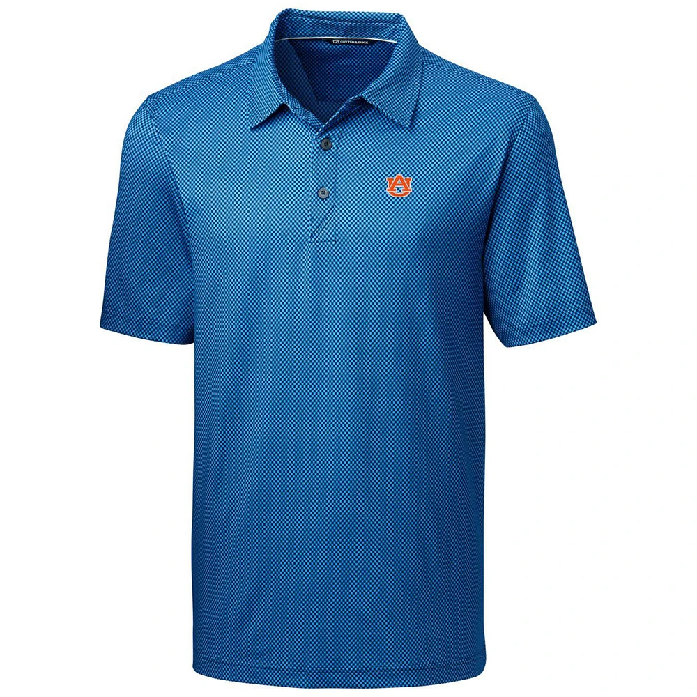 Men's Cutter & Buck Navy Auburn Tigers Big & Tall Pike Mini Pennant Polo