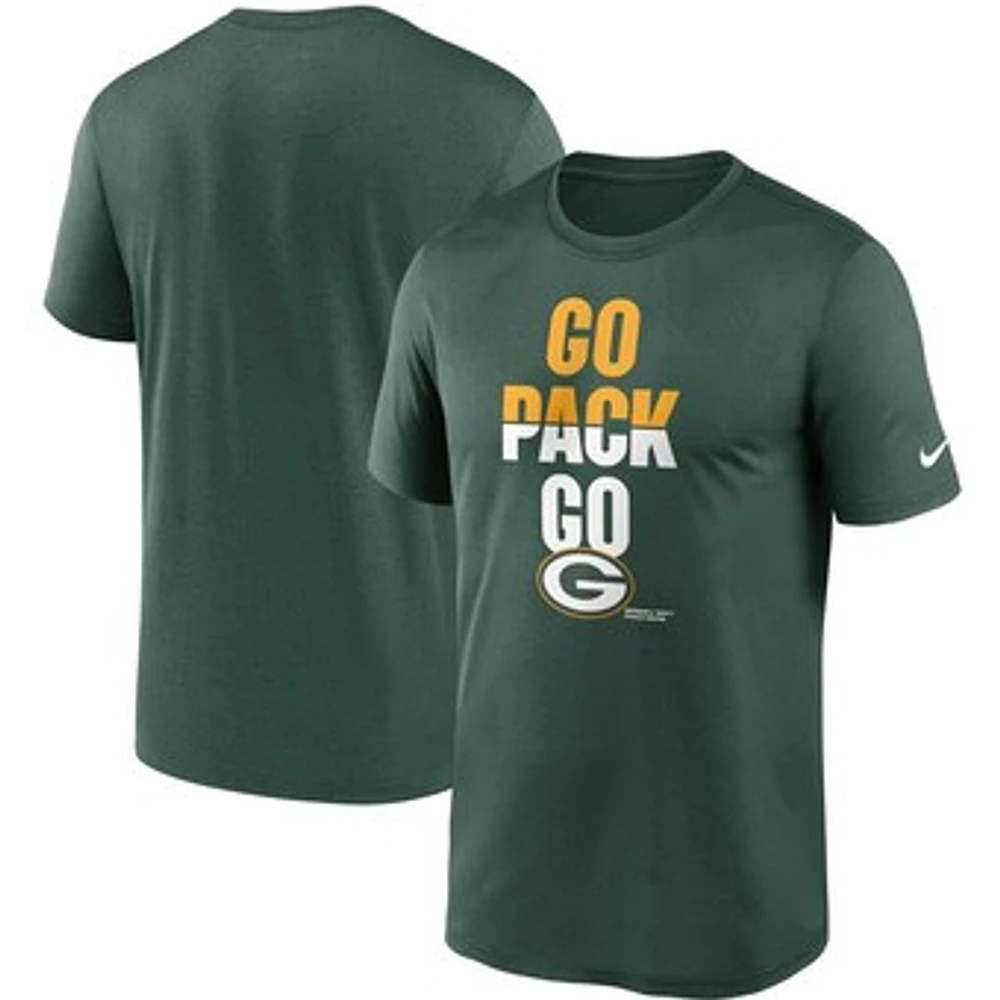 Men's Nike  Green Green Bay Packers Legend Local Phrase Performance T-Shirt