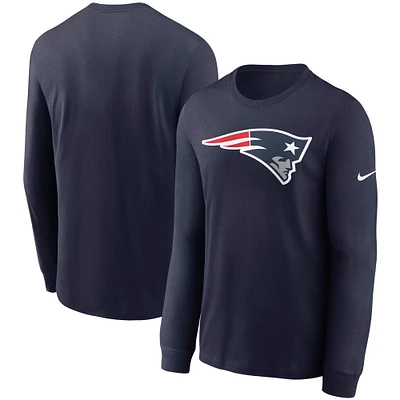 Men's Nike Navy New England Patriots Primary Logo Long Sleeve T-Shirt