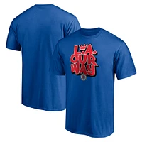 Men's Fanatics Royal LA Clippers Post Up Hometown Collection T-Shirt