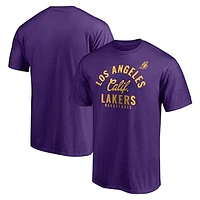 Men's Fanatics Purple Los Angeles Lakers Post Up Hometown Collection T-Shirt