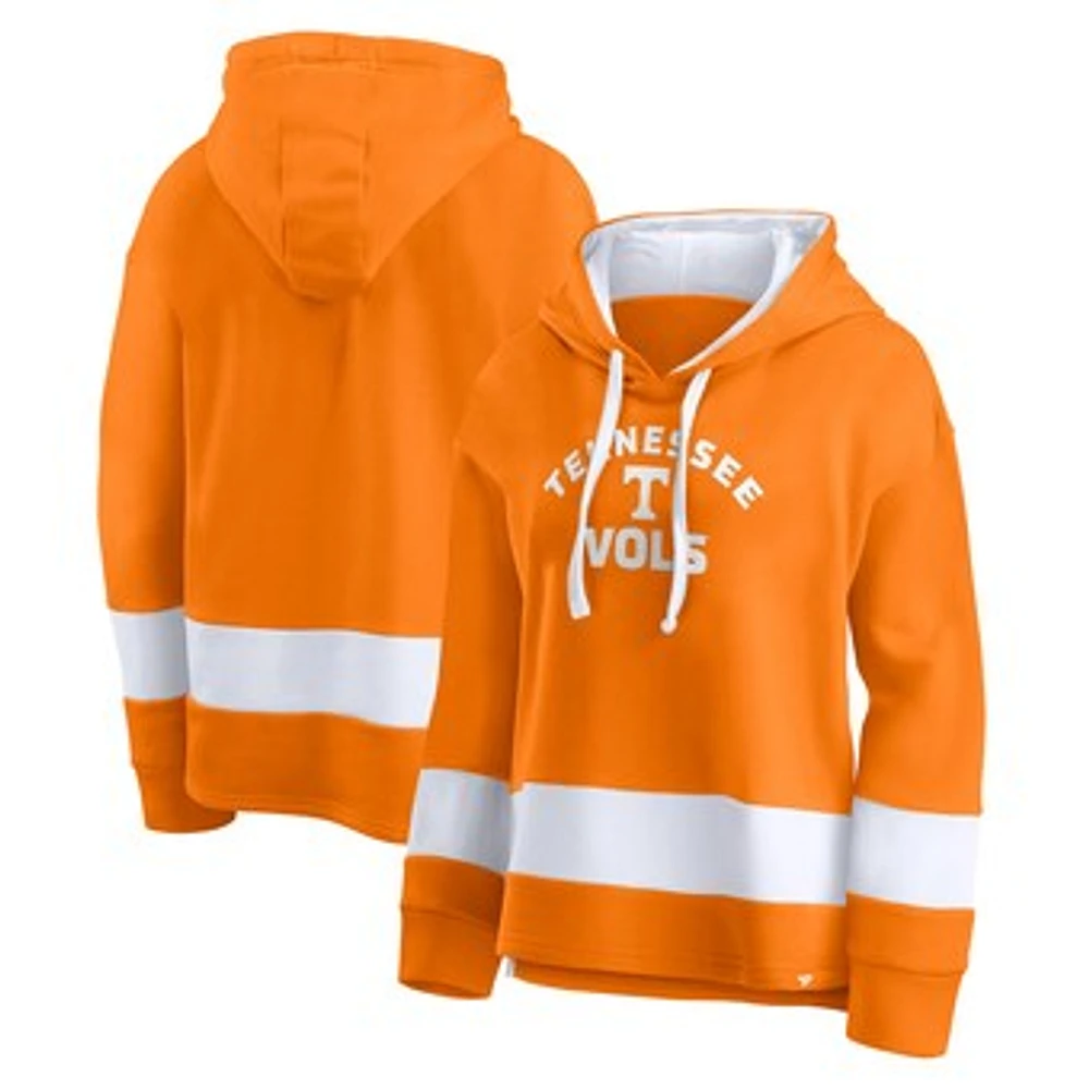 Women's Fanatics Tennessee Orange Tennessee Volunteers Block Party Arched Pullover Hoodie